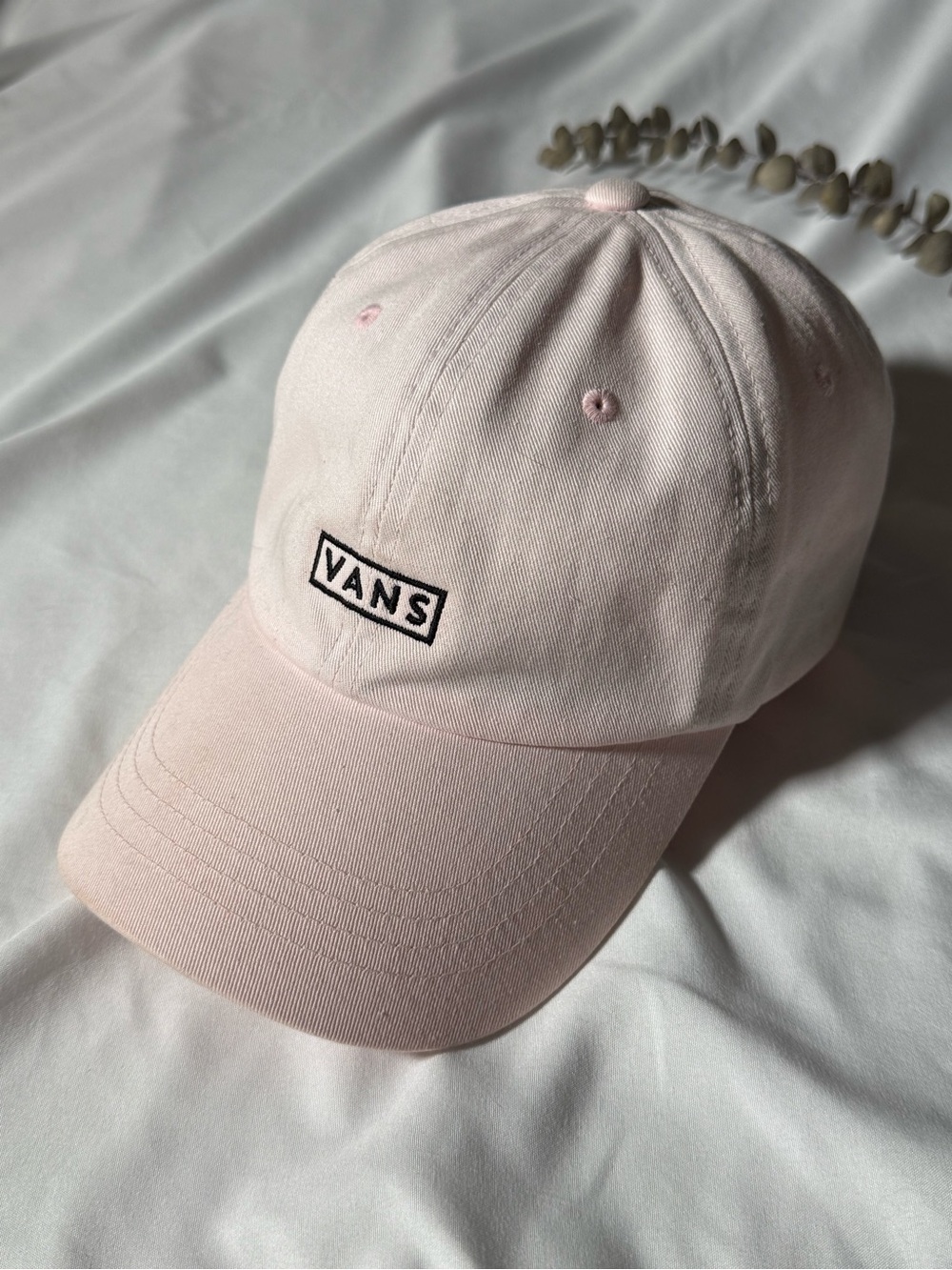 Vans Pale Pink Embroidered Logo Cap